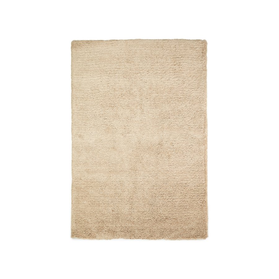 KAVE HOME Neade tppe, bomuld og polyester i beige, 200 x 300 cm