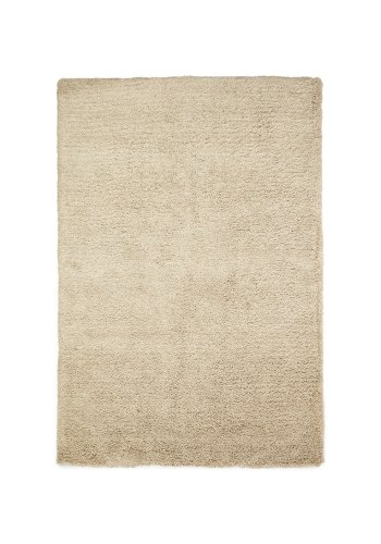 KAVE HOME Neade tppe, bomuld og polyester i beige, 200 x 300 cm