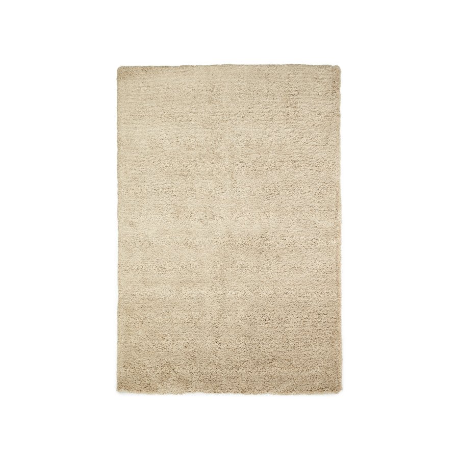 KAVE HOME Neade tppe, bomuld og polyester i beige, 200 x 300 cm