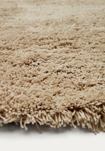 KAVE HOME Neade tppe, bomuld og polyester i beige, 200 x 300 cm