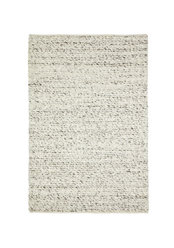 KAVE HOME Manilva tppe i uld og brunt bomuld, 200 x 300 cm