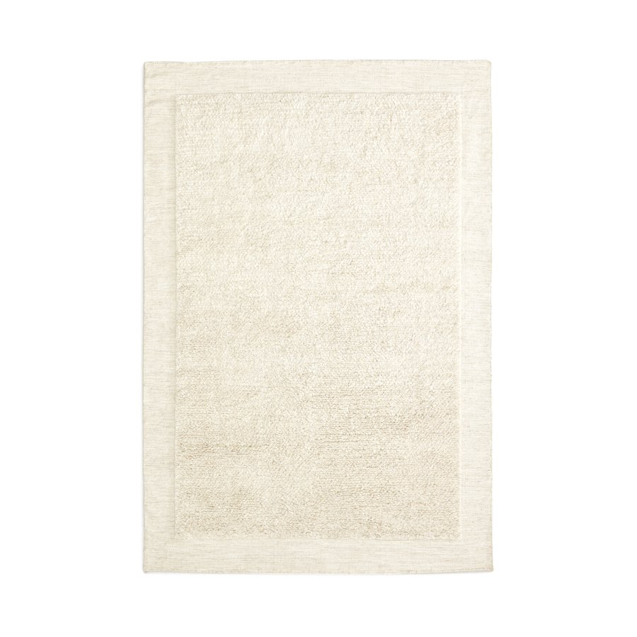  KAVE HOME Marely hvidt uldtppe 200 x 300 cm