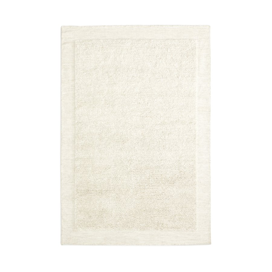  KAVE HOME Marely hvidt uldtppe 200 x 300 cm