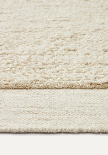 KAVE HOME Marely hvidt uldtppe 200 x 300 cm