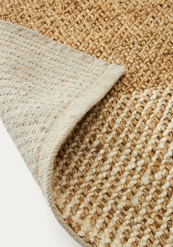 KAVE HOME Maelan ternet tppe i jute og bomuld 160 x 230 cm