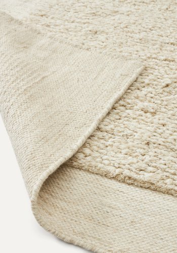  KAVE HOME Marely hvidt uldtppe 160 x 230cm