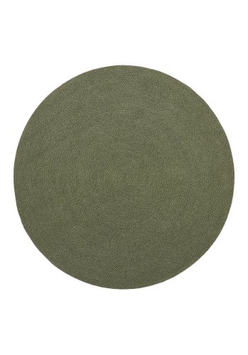 KAVE HOME Despas grnt rundt tppe lavet af syntetiske fibre 200 cm