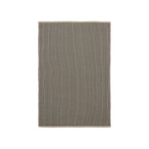 KAVE HOME Satanca beige og sortstribet tppe lavet af syntetiske fibre 160 x 230 cm