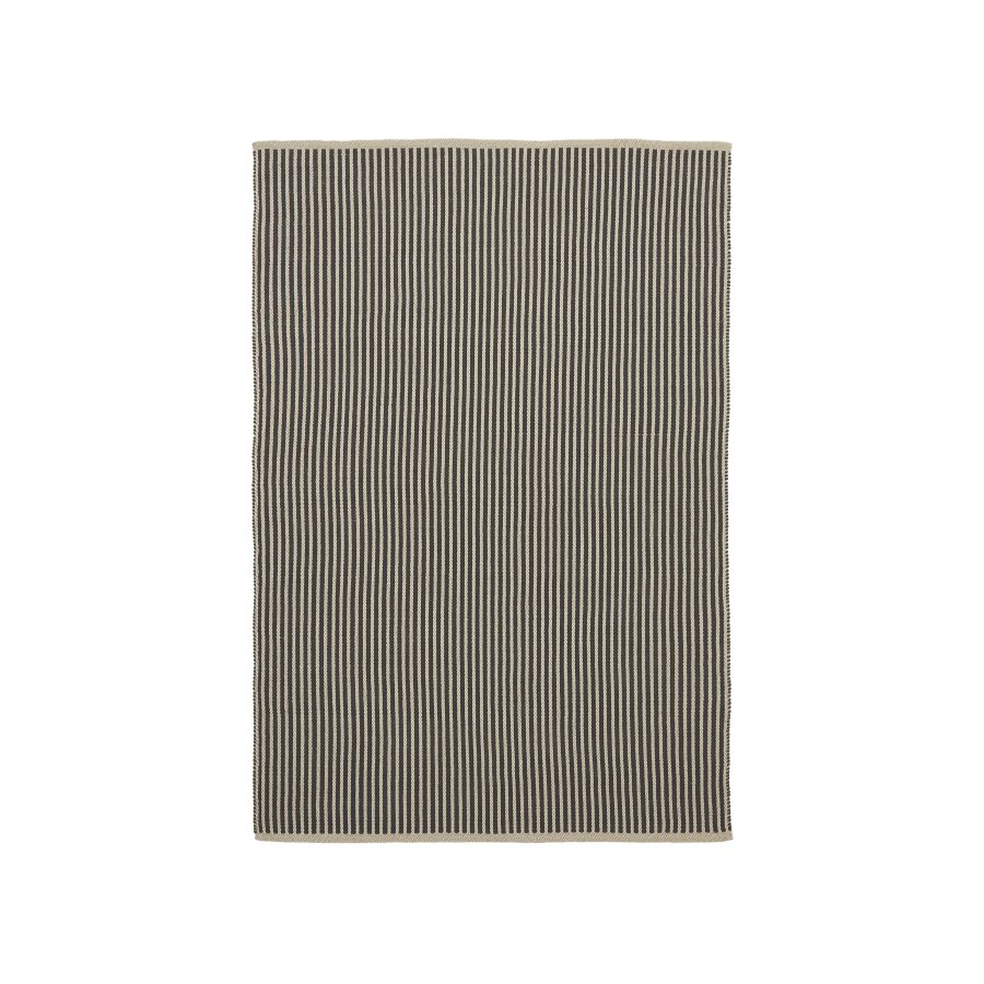 KAVE HOME Satanca beige og sortstribet tppe lavet af syntetiske fibre 160 x 230 cm