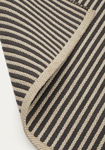 KAVE HOME Satanca beige og sortstribet tppe lavet af syntetiske fibre 160 x 230 cm