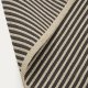 KAVE HOME Satanca beige og sortstribet tppe lavet af syntetiske fibre 160 x 230 cm