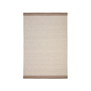 KAVE HOME Nifelia jacquardtppe i beige uld, 160 x 230 cm