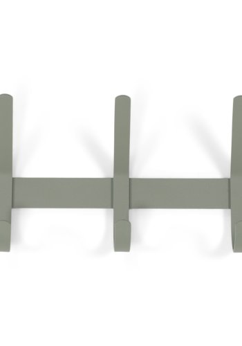 SPINDER DESIGN Dexter 3 knagerkke, m. 3 knager - stvet grn stl