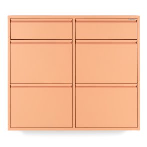 SPINDER DESIGN BILLY 6 skoskab, m. 6 lger - clay terra stl