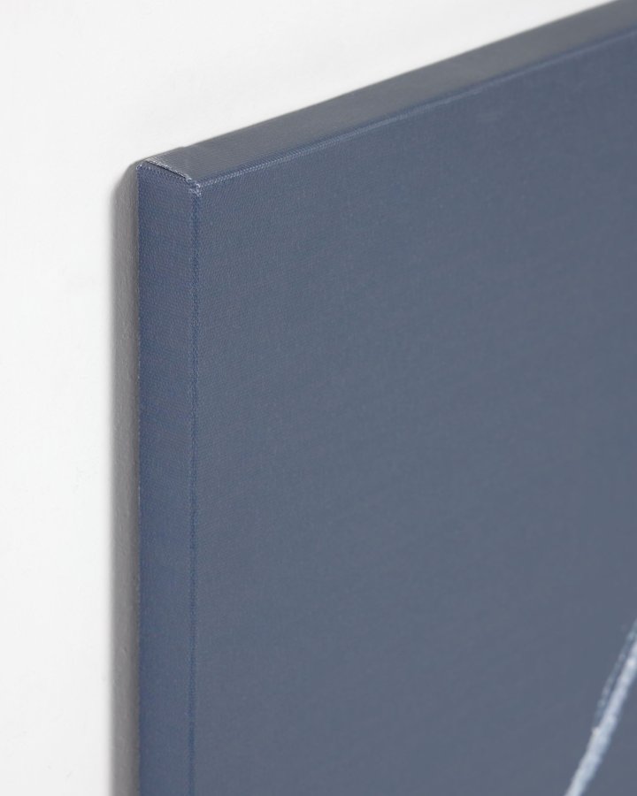 KAVE HOME Zoeli bl og rd abstrakt lrred 60 x 90 cm