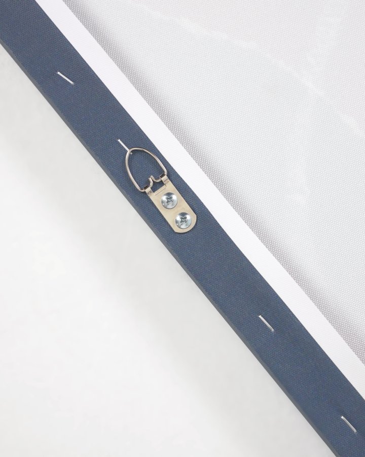 KAVE HOME Zoeli bl og rd abstrakt lrred 60 x 90 cm