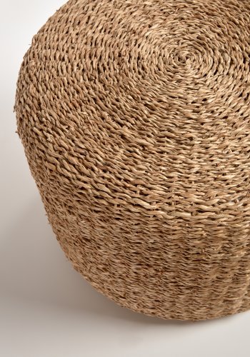 KAVE HOME Someina fodskammel, rund - natur polysthyren og sgrs (40)