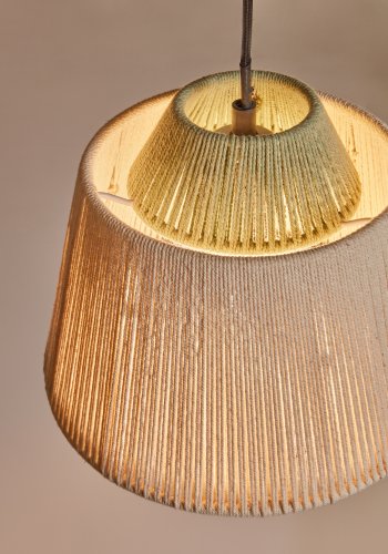 KAVE HOME Yuvia loftlampe - multifarvet jute