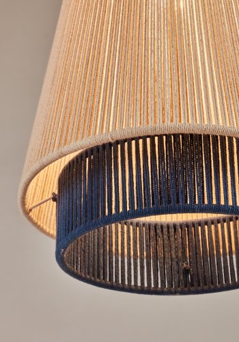 KAVE HOME Yuvia loftlampe - multifarvet jute