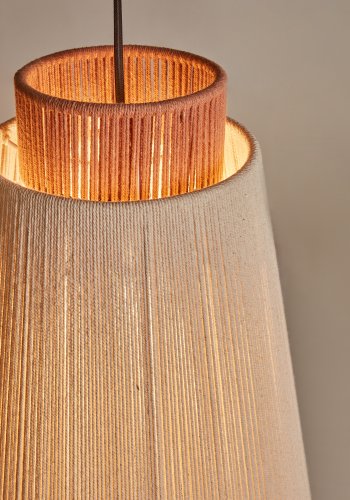 KAVE HOME Yuvia loftlampe - multifarvet jute