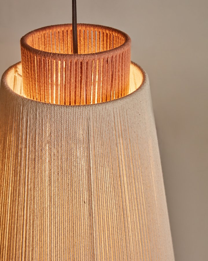 KAVE HOME Yuvia loftlampe - multifarvet jute