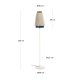 KAVE HOME Yuvia gulvlampe - multifarvet jute
