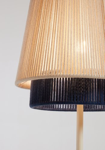 KAVE HOME Yuvia gulvlampe - multifarvet jute