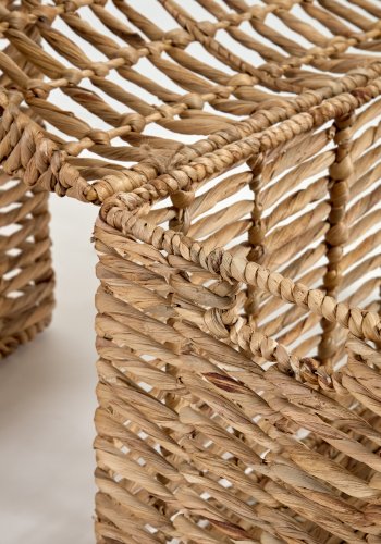 KAVE HOME Xuliana kurv, m. lg - natur vandhyacint (st med 2)