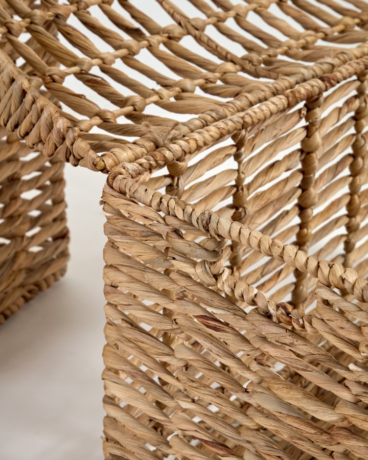 KAVE HOME Xuliana kurv, m. lg - natur vandhyacint (st med 2)