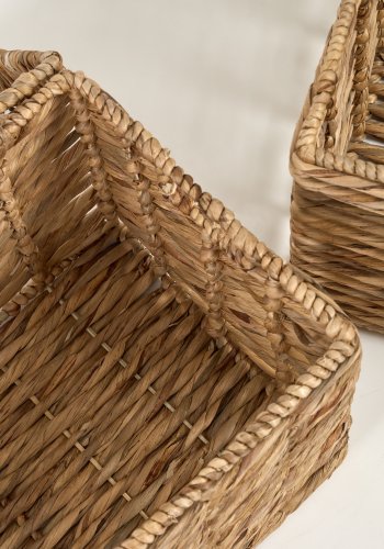 KAVE HOME Xuliana kurv, m. lg - natur vandhyacint (st med 2)