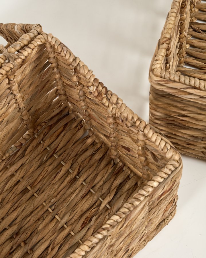 KAVE HOME Xuliana kurv, m. lg - natur vandhyacint (st med 2)