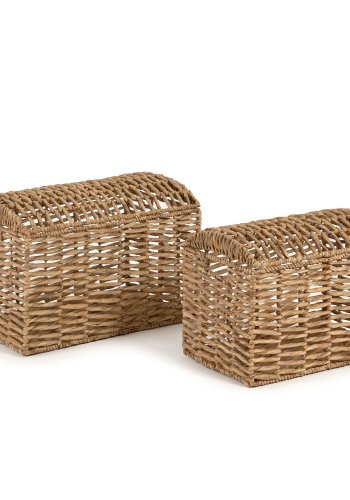 KAVE HOME Xuliana kurv, m. lg - natur vandhyacint (st med 2)