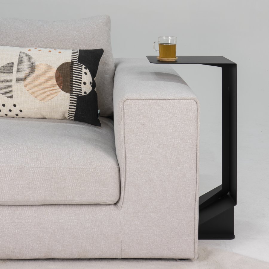 SPINDER DESIGN BRUCE sidebord, rektangulr - sort stl (35x25)