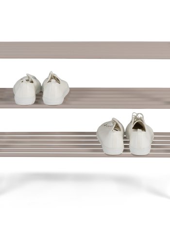 SPINDER DESIGN Rex skohylde, m. 3 hylder - silky taupe stl (70x29)