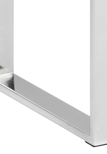 ACT NORDIC Katrine konsolbord - klar glas og krom metal (110x40) 