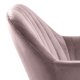 ACT NORDIC Emilia lnestol, m. armln - rosa polyester og natur eg