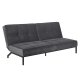 ACT NORDIC Perugia sovesofa - mrkegr polyester og sort metal  