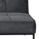 ACT NORDIC Perugia sovesofa - mrkegr polyester og sort metal  