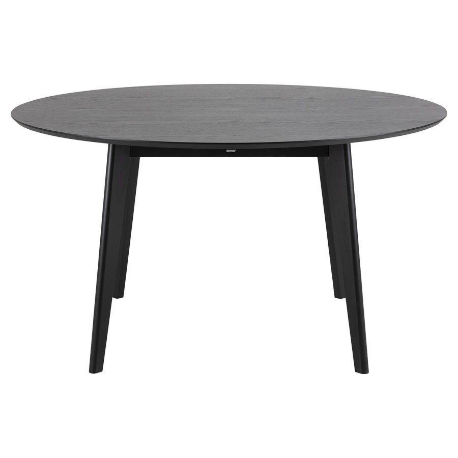 ACT NORDIC Roxby spisebord - sort egetrsfiner og sort gummitr (140)