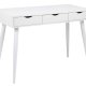 ACT NORDIC Neptun skrivebord - hvid melamin/metal, m. 3 skuffer (110x50) 