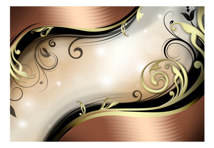 ARTGEIST Fototapet af gyldent mnster - Golden glow (flere strrelser)