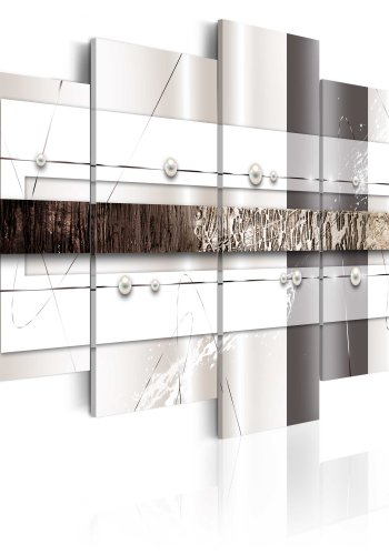 ARTGEIST Winter sun - Abstrakt billede i klige farver trykt p lrred - Flere strrelser