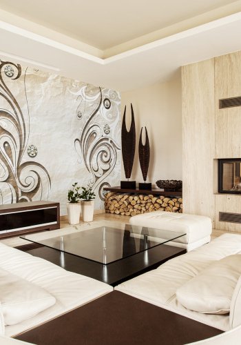 ARTGEIST Fototapet af diamanter og mnster - Stone Butterfly (flere strrelser)