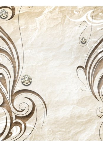 ARTGEIST Fototapet af diamanter og mnster - Stone Butterfly (flere strrelser)