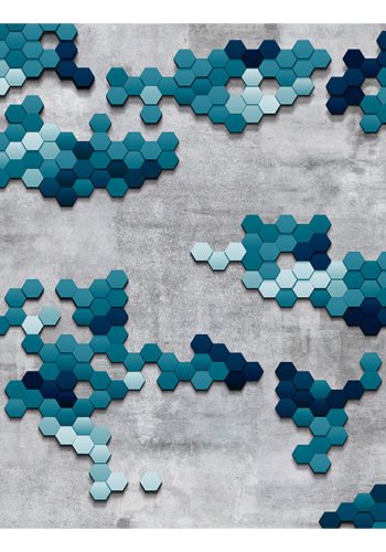 ARTGEIST Fototapet af puslespil i havets farver - Sea puzzle (flere strrelser)