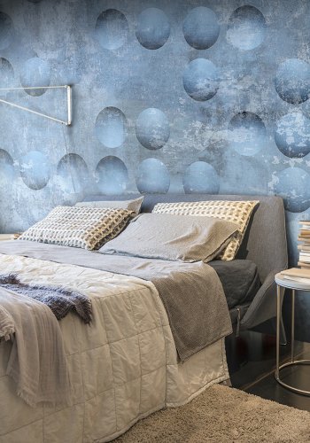 ARTGEIST Fototapet af store drber p bl baggrund af sten - Singin' in the Rain (flere strrelser)