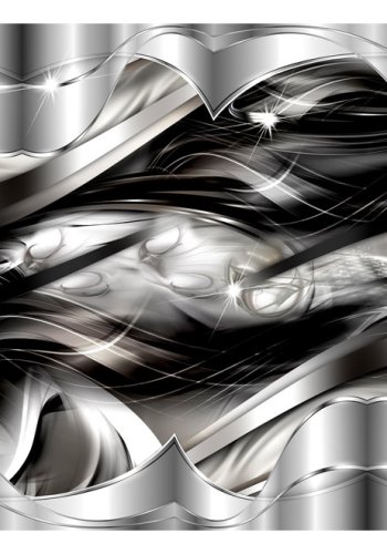 ARTGEIST Fototapet af smukt mnster i stlfarver - Platinum fog (flere strrelser)