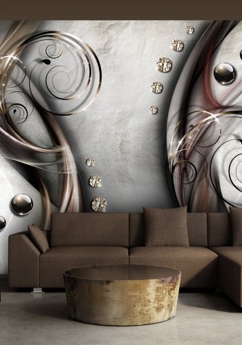 ARTGEIST Fototapet af mnster og diamanter - Two worlds (flere strrelser)