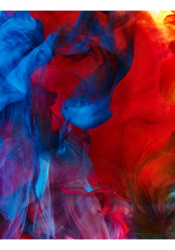 ARTGEIST Fototapet af farverige flammer -  Colored flames (flere strrelser)