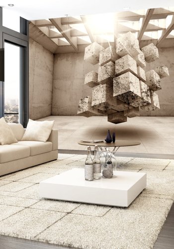 ARTGEIST Fototapet af flyvende geometri - Prison of the Space (flere strrelser)